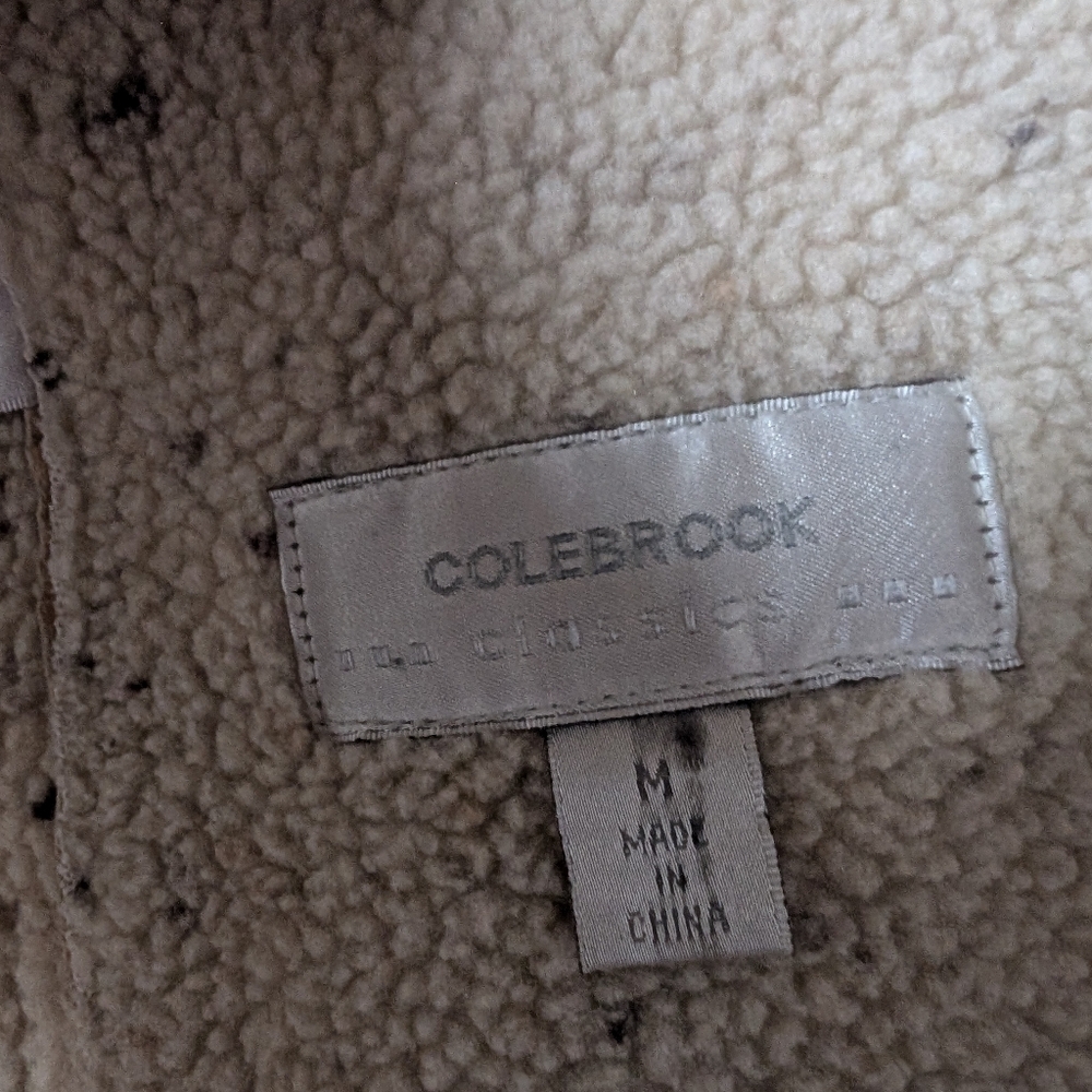 Faux Shearling Lined Genuine Suede Coat - Picture 6 of 8
